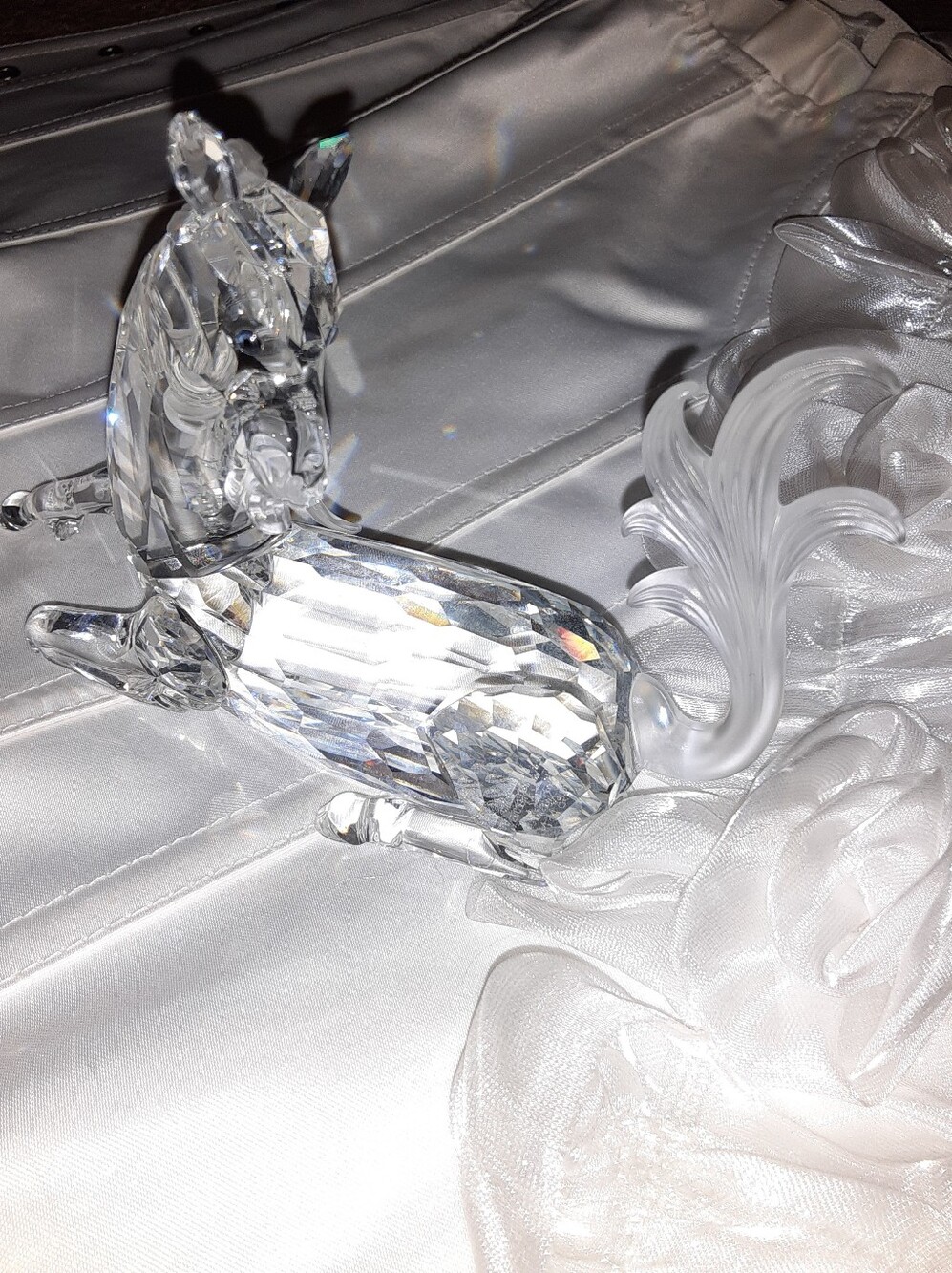 Swarovski Crystal Unicorn Horse missing its horn 1996 "Fabulous Creatures"